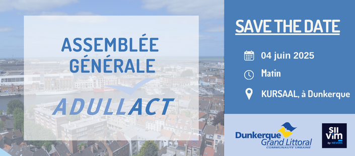 📢 Assemblée Générale de l’ADULLACT 2025 : Save the date ! 🗓️

Le 4 juin 2025 au matin, nous serons à Dunkerque pour notre prochaine Assemblée Générale ! 📍

Un événement en partenariat avec la Communauté urbaine de Dunkerque, et organisé en parallèle du Sommet International de l’Innovation en Villes Médianes (SIIViM). 

📢 Inscription obligatoire – Le formulaire sera bientôt disponible ! 

💡 + d'infos : https://adullact.org/agenda/assemblee-generale

#ADULLACT #LogicielLibre #SIIViM #Collectivités