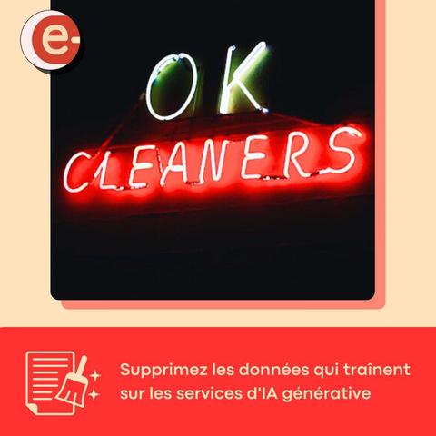 Supprimes les données qui traînent sur les services d'IA générative