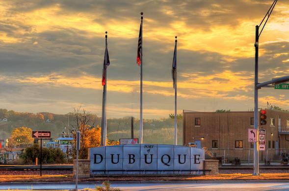 Port of Dubuque Sign