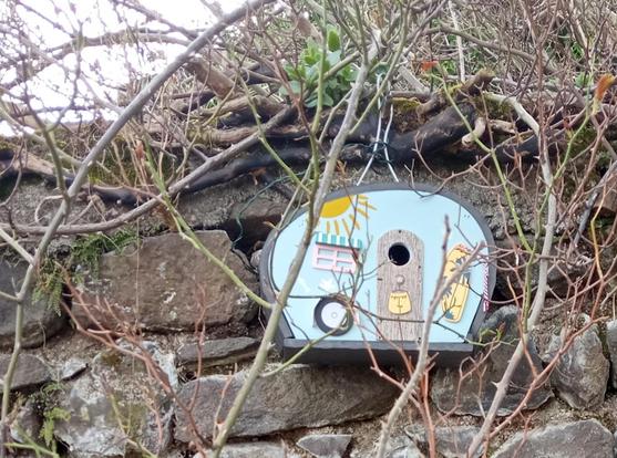 Nichoir pour oiseau en forme de caravane vintage