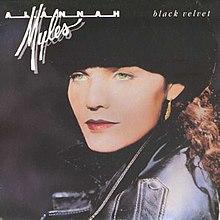 The front cover of Alannah Myles Black Velvet single