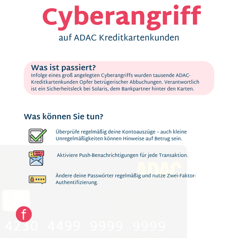 Infolge eines groß angelegten Cyberangriffs wurden tausende ADAC-Kreditkartenkunden Opfer betrügerischer Abbuchungen. Verantwortlich ist ein Sicherheitsleck bei Solaris, dem Bankpartner hinter den Karten.
