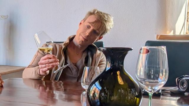 Ich beim Weine-Tasting