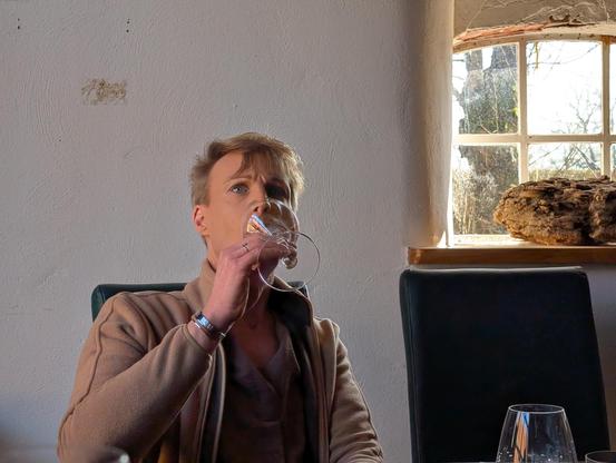 Ich beim Weine-Tasting
