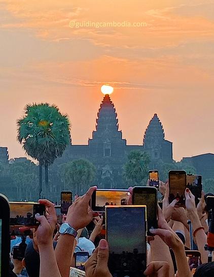 The spectacular Angkor Wat Equinox in Siem Reap of Cambodia