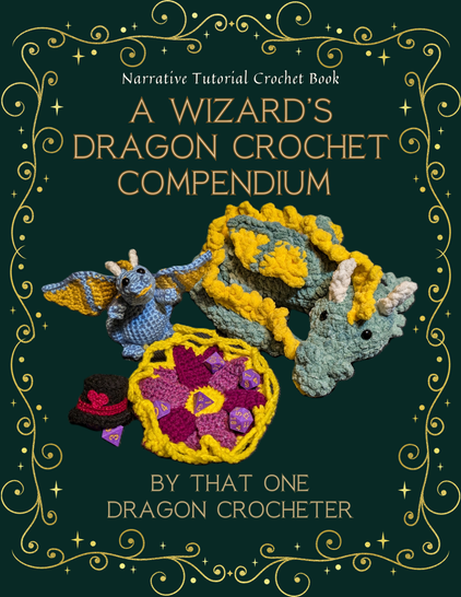 cover of my crochet dragon book