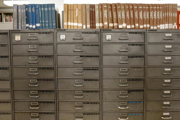 Photo of filing cabinets