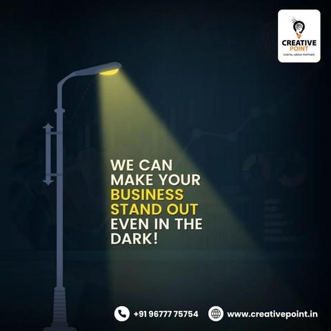Boost Your Brand Visibility with Creative Point

Shine bright even in the toughest market!
Creative Point ensures your business stands out with expert digital marketing solutions. Whether day or night, we help your brand stay visible and impactful. Contact us today to elevate your online presence!

#CreativePoint #BrandVisibility #DigitalMarketing #BusinessGrowth #MarketingSolutions #StandOut #OnlineSuccess #SEO #SocialMediaMarketing #GrowYourBusiness