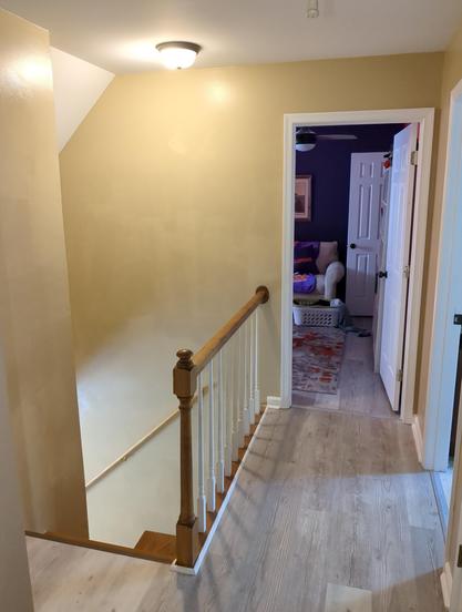 Painting of hallway and stairwell