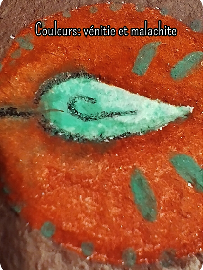 Couleurs : malachite et vénitie. Aquarelle 100% naturelle et française