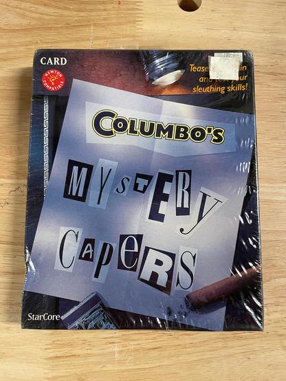 Box art for "Columbo's Mystery Capers".