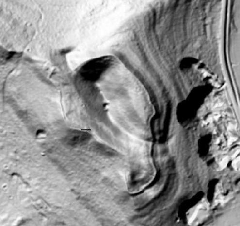 A Lidar model of the hillfort 