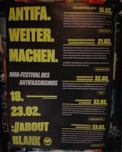 Antifa. Weiter. Machen.

2025

#antifaweitermachen #aboutblank #berlinposter #politicalposter #antifaschismus #b1802 #b2102 #b2202 #b2302