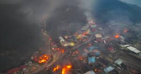 Wild fire disaster
