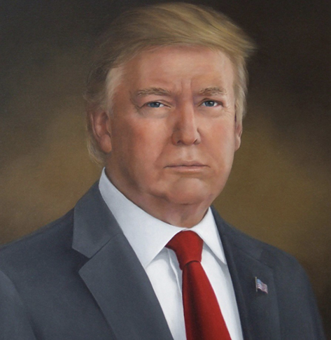 Painting of Mr. Trump from the Colorado Capitol.