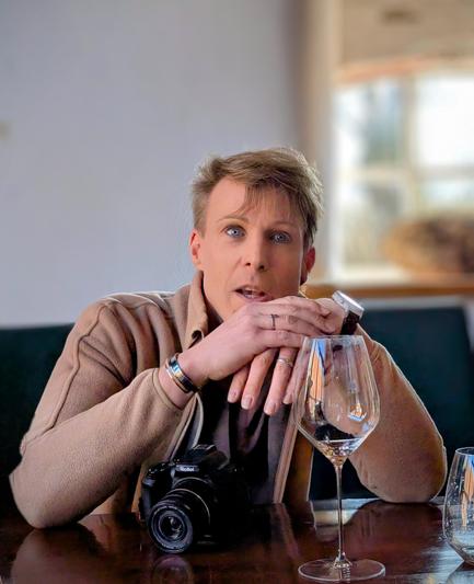 Ich beim Weine-Tasting