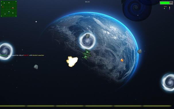 Hyper Frenzy is an arena styled 2D top-down space shooter that features various gametypes. Matches are very quick and thus suited for casual gaming.