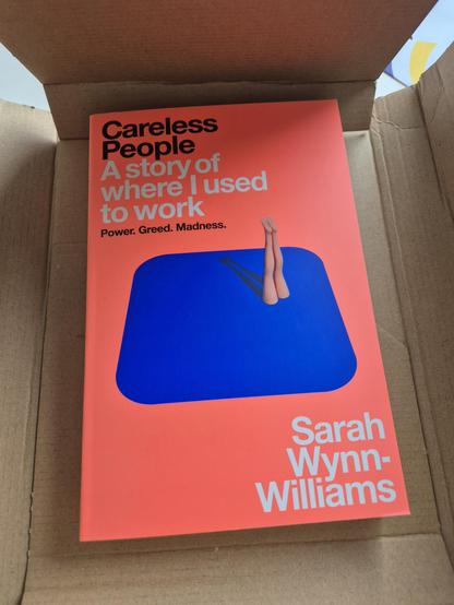 Picture of the cover of the book Careless People by Sarah Wynn-Williams