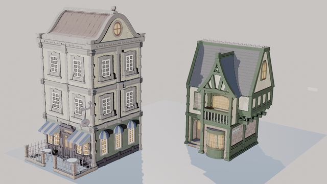 3D environment with blender