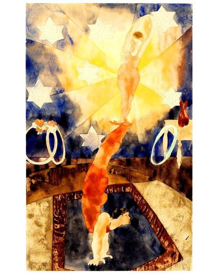 Two Acrobats in Red Tights 1917, Charles Demuth