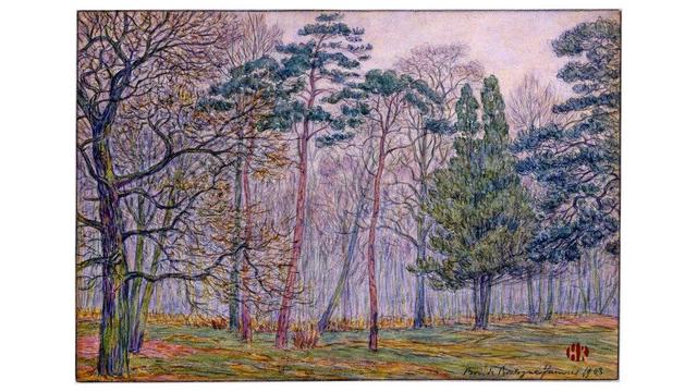 Bois de Boulogne Forest France #1 1903 Henri Rivière Woodlands
