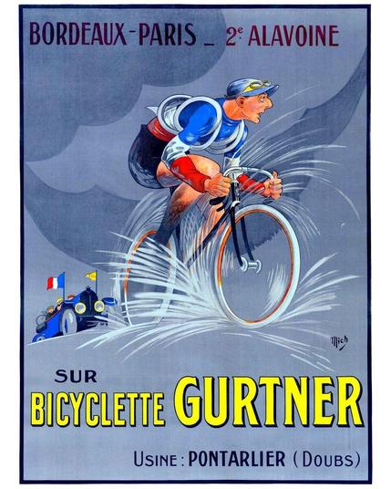 Bicyclette Gurtner Bordeaux-Paris 1921 Bicycle Race
