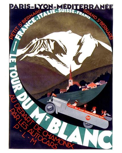 Tour du Mont-Blanc Driving France-Italie-Suisse-France 1927 Roger Broders