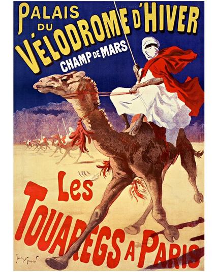 Les Touaregs à Paris 1894 On Camels In Paris