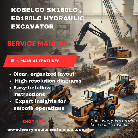 Kobelco SK160LC , ED190LC Hydraulic Excavator
