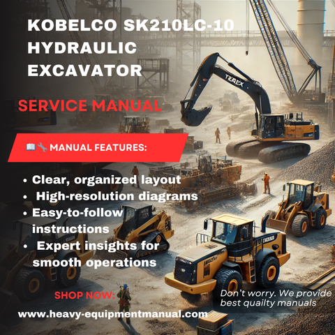KOBELCO SK210LC-10 HYDRAULIC EXCAVATOR SERVICE MANUAL
