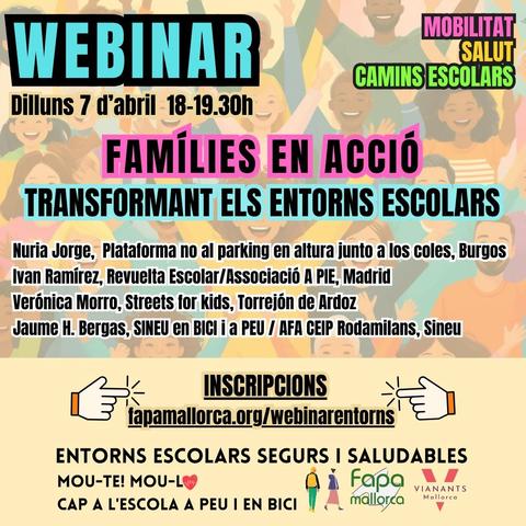 Cartell informatiu amb les indicacions i els ponents.