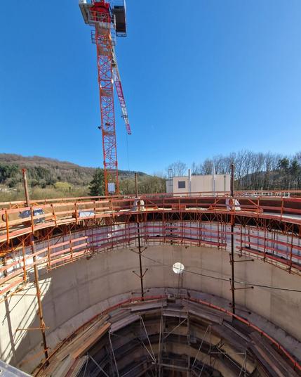 faulturm durchankerungsfrei kletterschalung