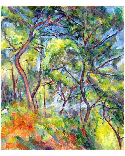 Sous-Bois, Woods in Countryside, France 1884, Paul Cézanne
