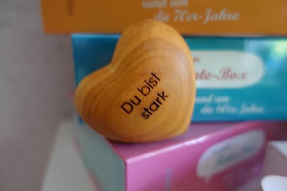 Handschmeichler Holzherz Du bist stark