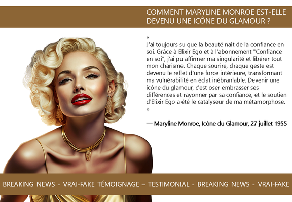 COMMENT MARYLINE MONROE EST-ELLE DEVENU UNE ICÔNE DU GLAMOUR ?