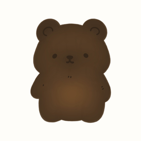 Digital illustration of teddy bear