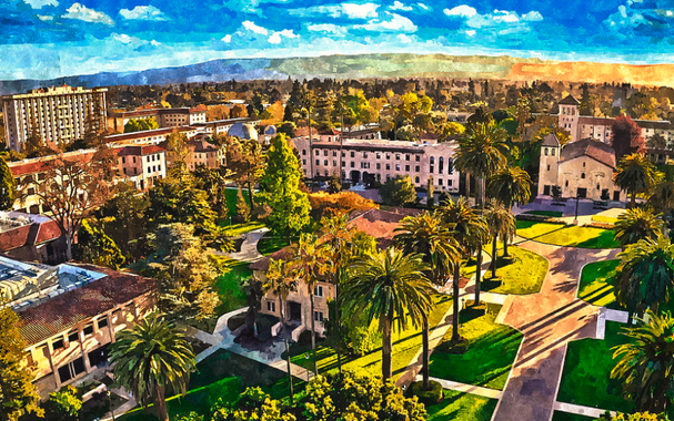 Santa Clara university painting