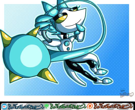 Digital Doodle of Tasque Manager from Delta Rune, leaping at the viewer while swinging her whip at the camera