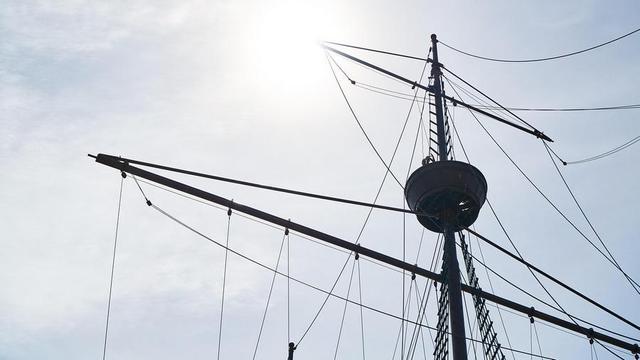 Ship rigging.