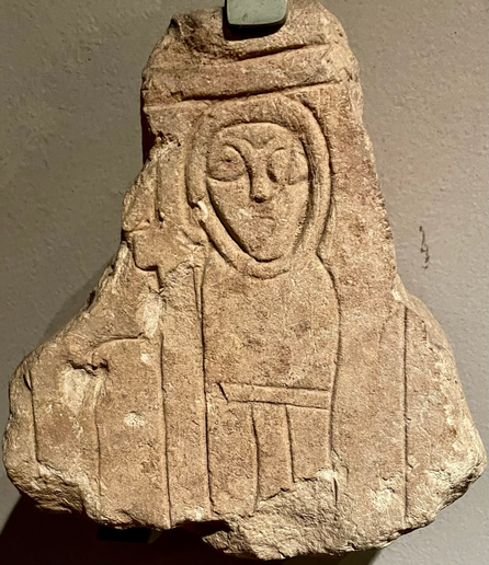 A burial stone fragment from Anglo-Saxon York.