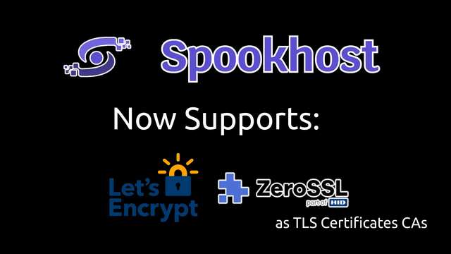 
Spookhost now supports Let's Encrypt and ZeroSSL for your SSL certificates! 