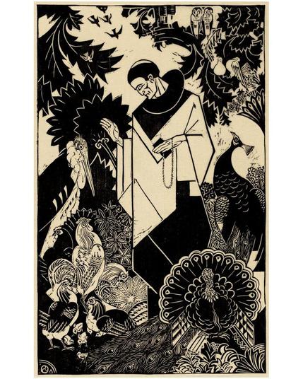 St. Francis In A Forest Surrounded By Birds