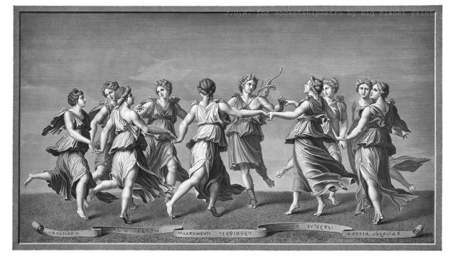 The Muses Dance With Apollo 1800s