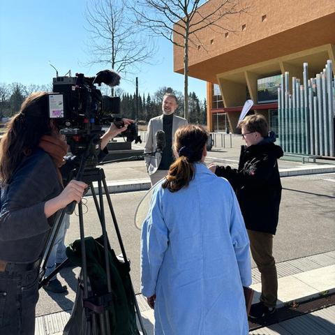 ZDFheute Videoaufnahmen am UniCampus TU chemnitz