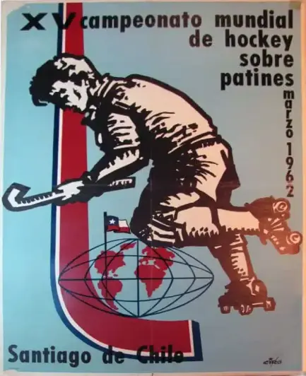 1962, le mondial de rink hockey au Chili 