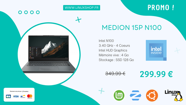 Découvrez notre nouvel ordinateur portable Medion 15P N100
