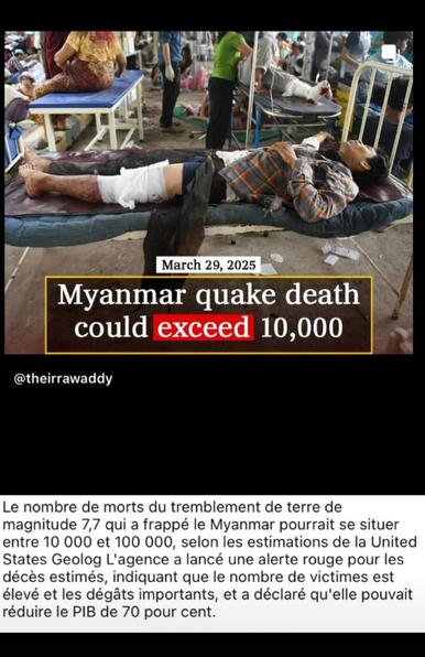 Information de info Birmanie et de Irrawady : le nombre de victimes pourrait gravement augementer