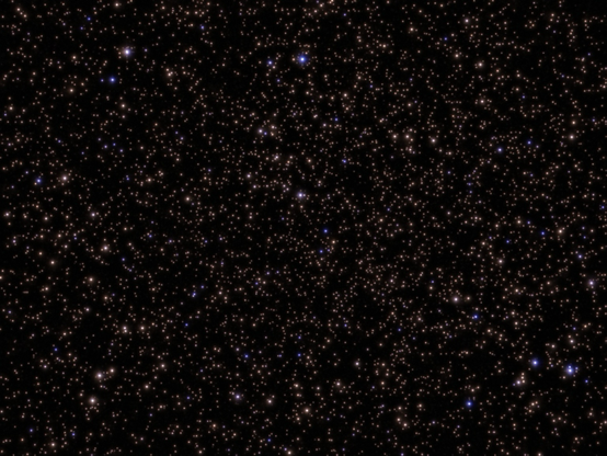 M11 - Wild Duck Cluster surrounded by stars.