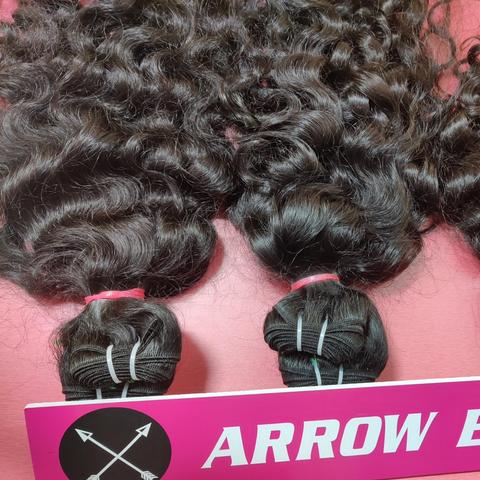 Raw Virgin Curly Human Hair Weft Bundles