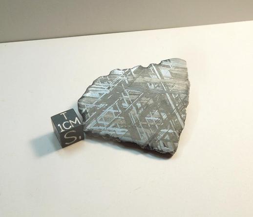 Slice of Muonionalusta iron meteorite showing the Widmanstatten pattern.
